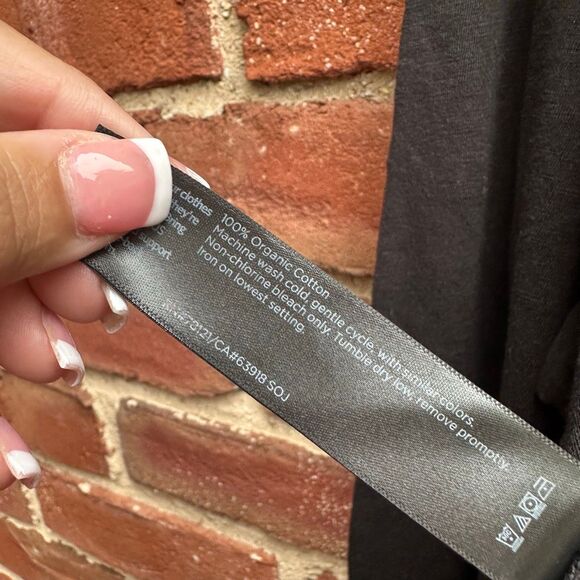 Eileen Fisher Women's Organic Cotton Slub Jersey Mock Neck Top XS NEW - Picture 6 of 6